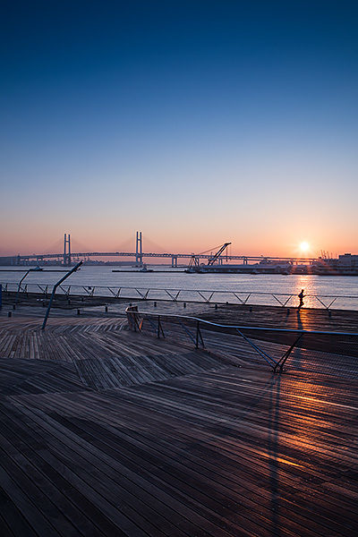 新春イメージの横浜の風景写真 新春イメージの横浜の風景写真